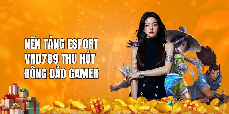 Nền tảng Esport VND789 thu hút đông đảo gamer